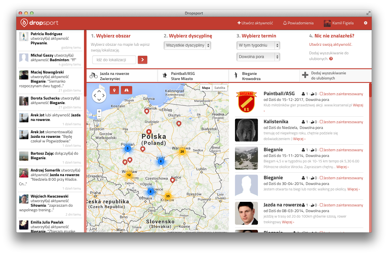 Web interface screenshot